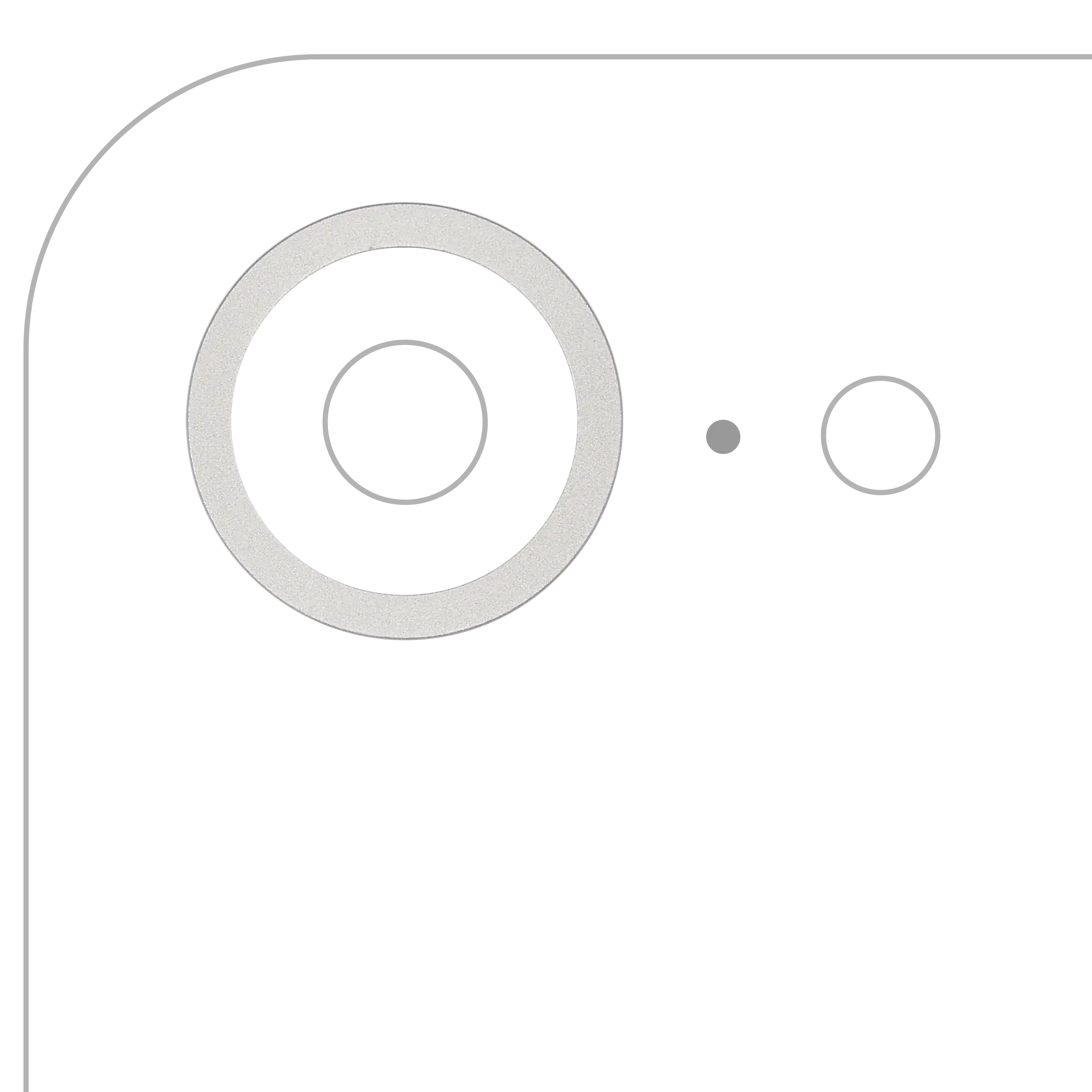 Back Camera Bezel Ring Only For iPhone 16e (White)