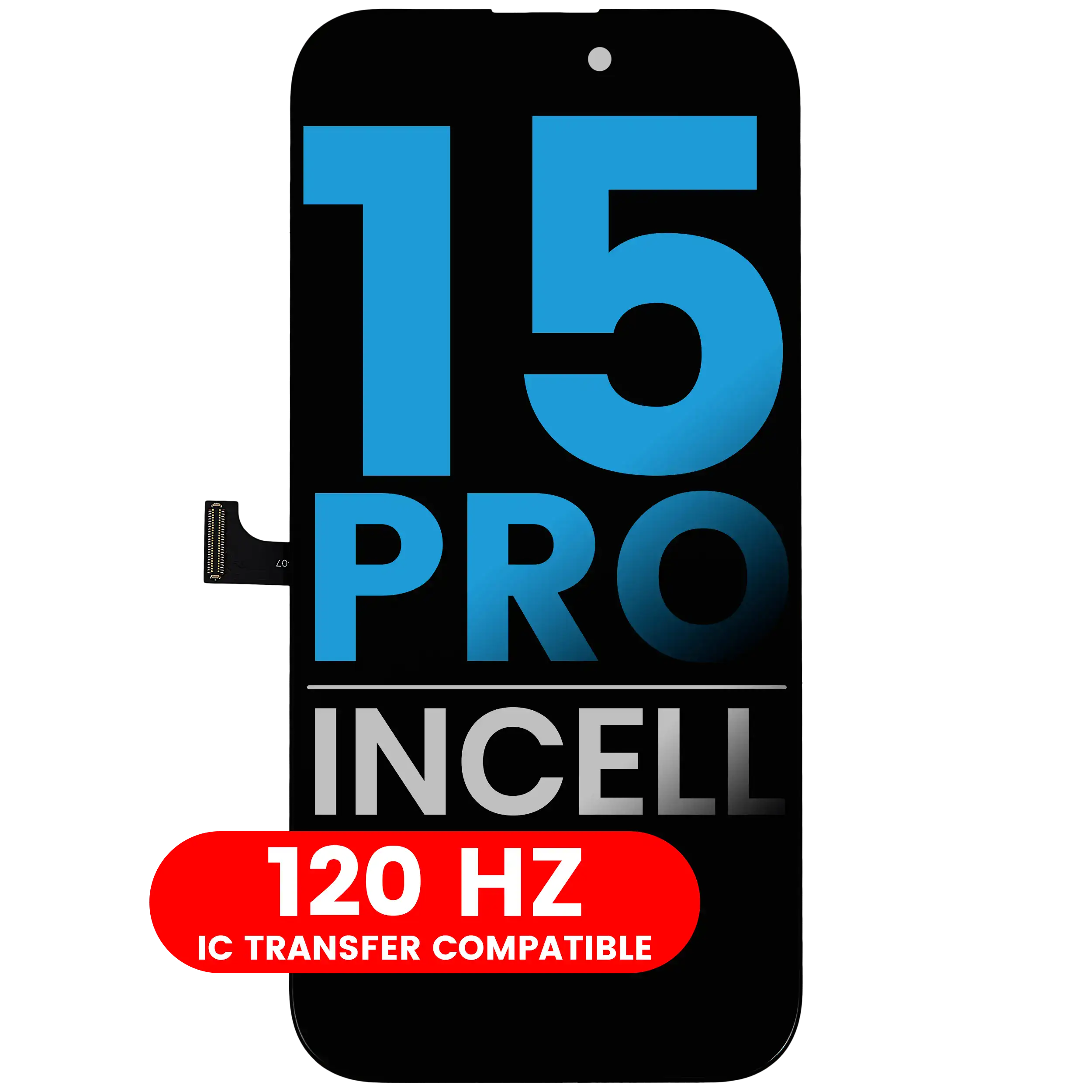 LCD Assembly For iPhone 15 Pro (Aftermarket: AQ7 / Incell) (120HZ) - Image 21