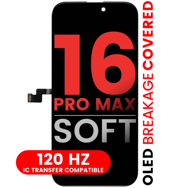 OLED Assembly For iPhone 16 Pro Max (Aftermarket Pro: XO7 Soft) (120HZ)