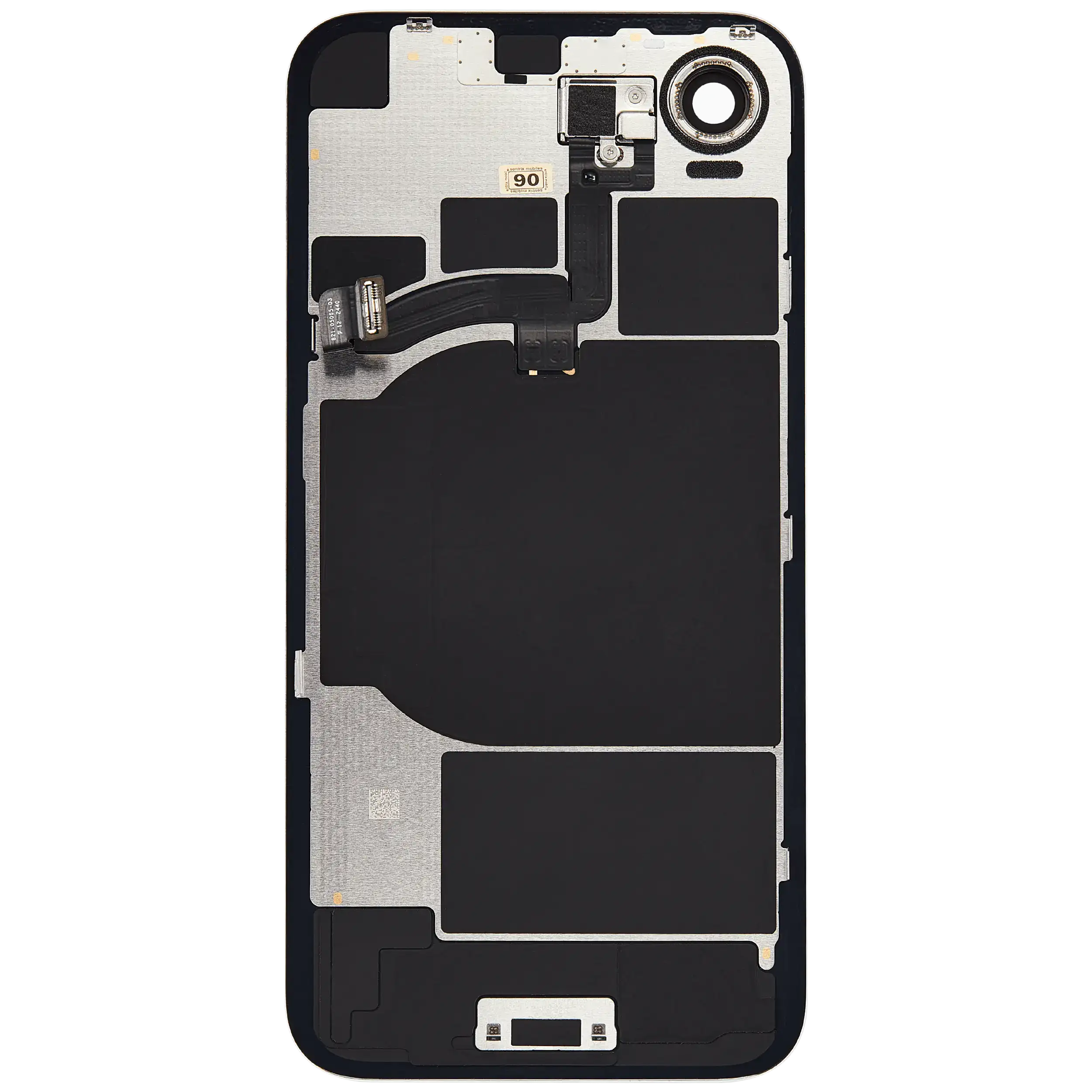 Back Glass w/ MagSafe Magnet & NFC & Flashlight Flex For iPhone 16e (Used OEM Pull: Grade A) (White) - Image 9