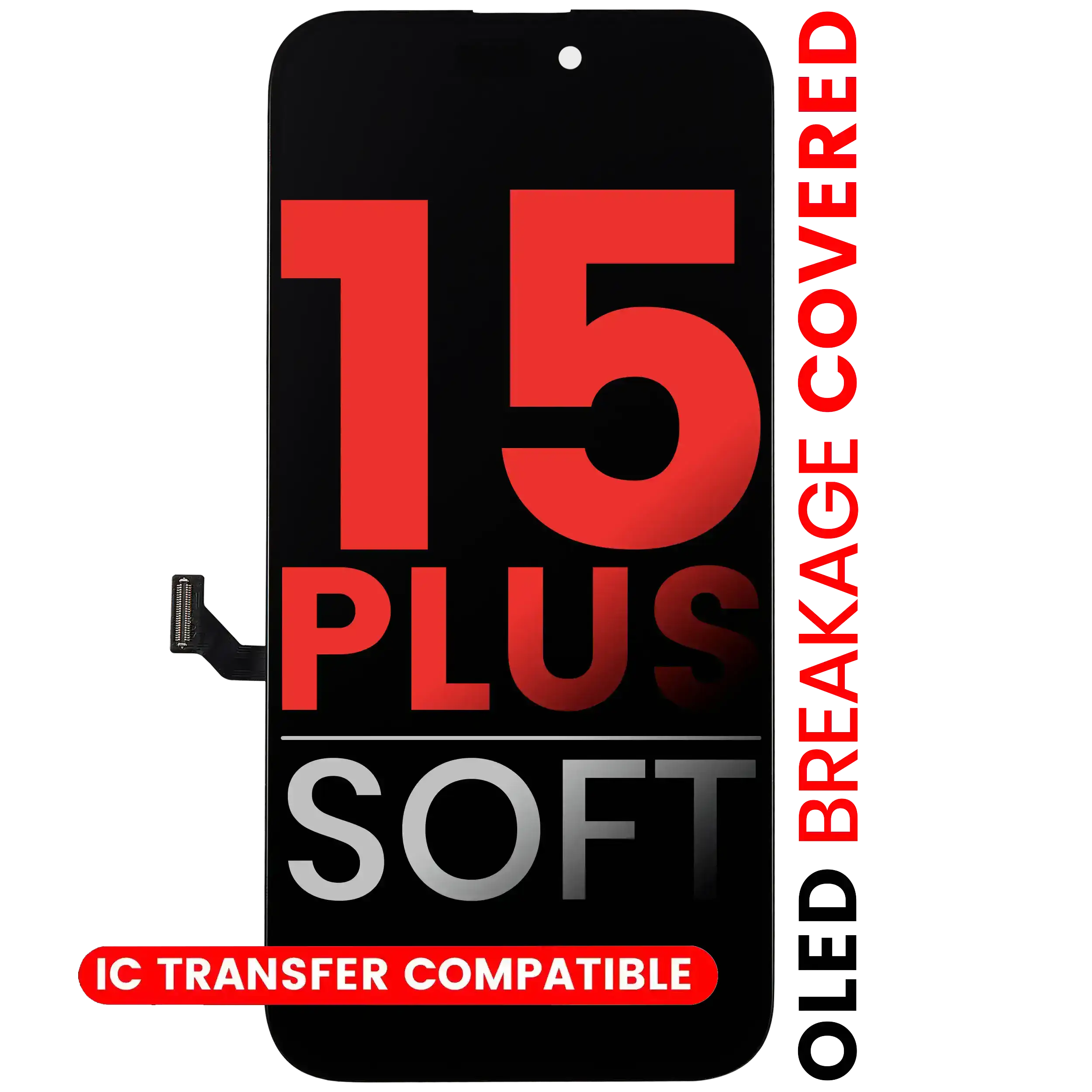 OLED Assembly For iPhone 15 Plus (Aftermarket Pro: XO7 Soft) - Image 5