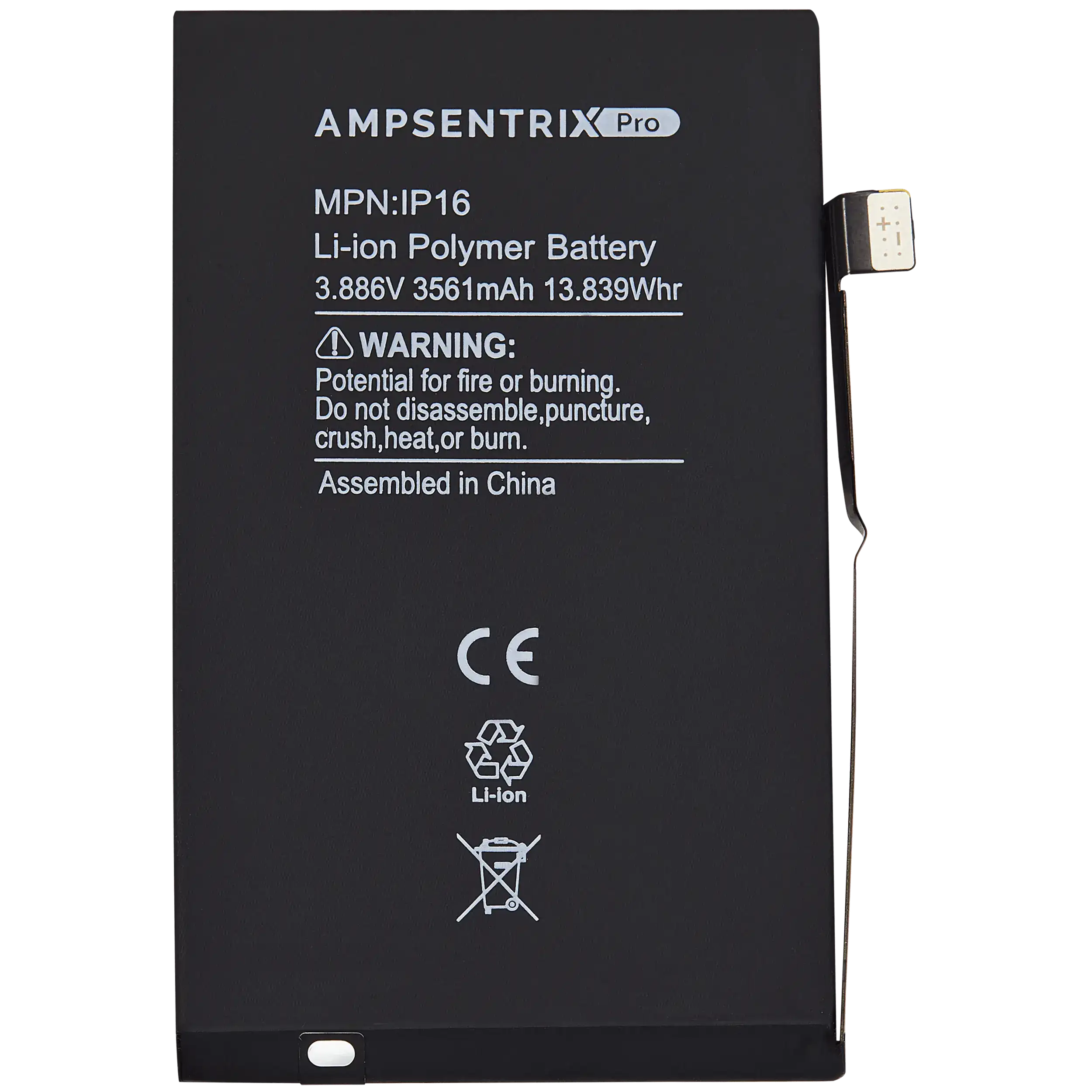 Replacement Battery For iPhone 16 (AmpSentrix Pro) - Image 4