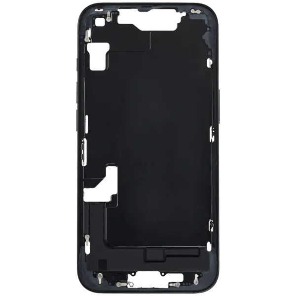 Mid-Frame Housing W/ Small Parts For iPhone 16e (EU / Global Version) (Used OEM Pull: Grade A) (Black)