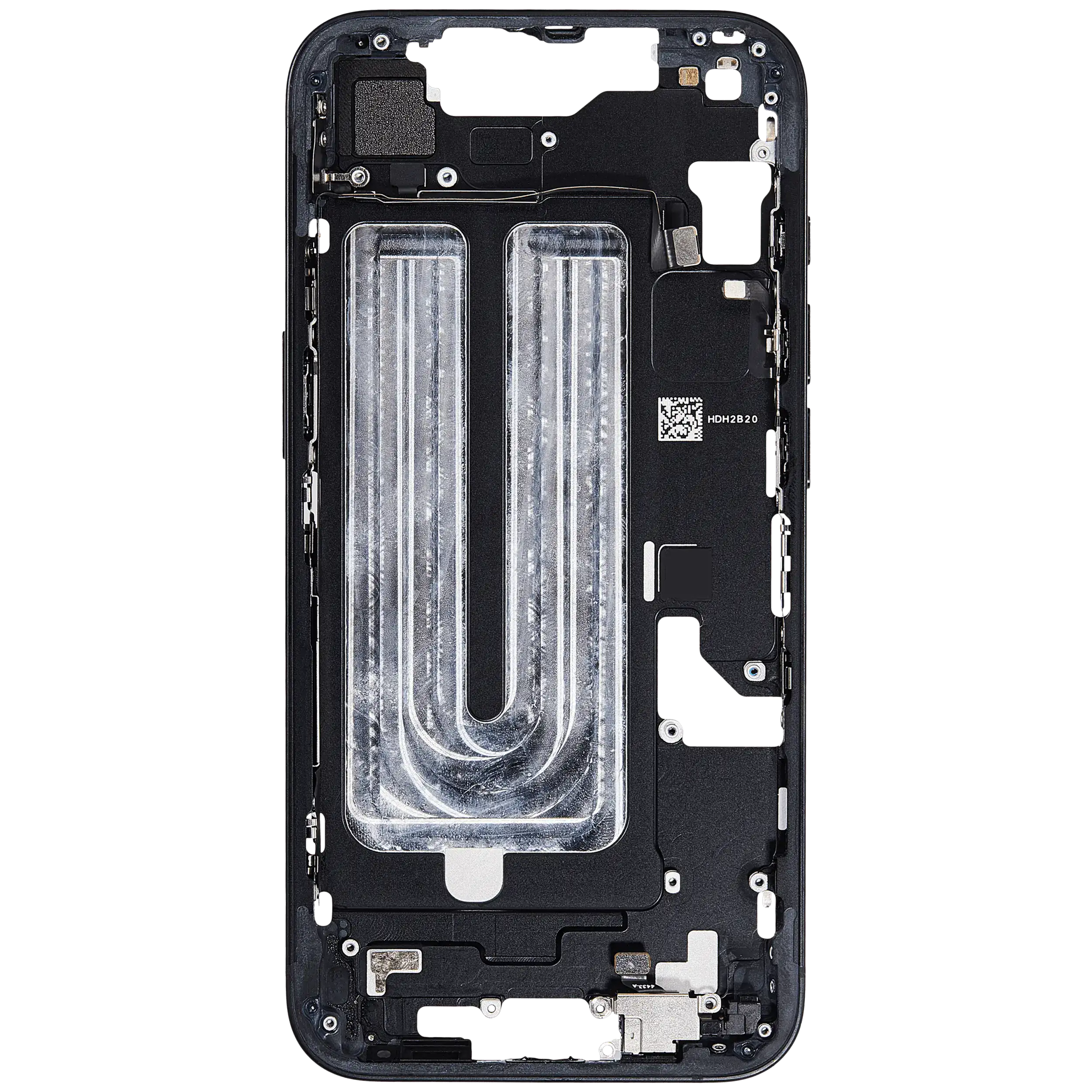 Mid-Frame Housing W/ Small Parts For iPhone 16e (EU / Global Version) (Used OEM Pull: Grade A) (Black) - Image 21