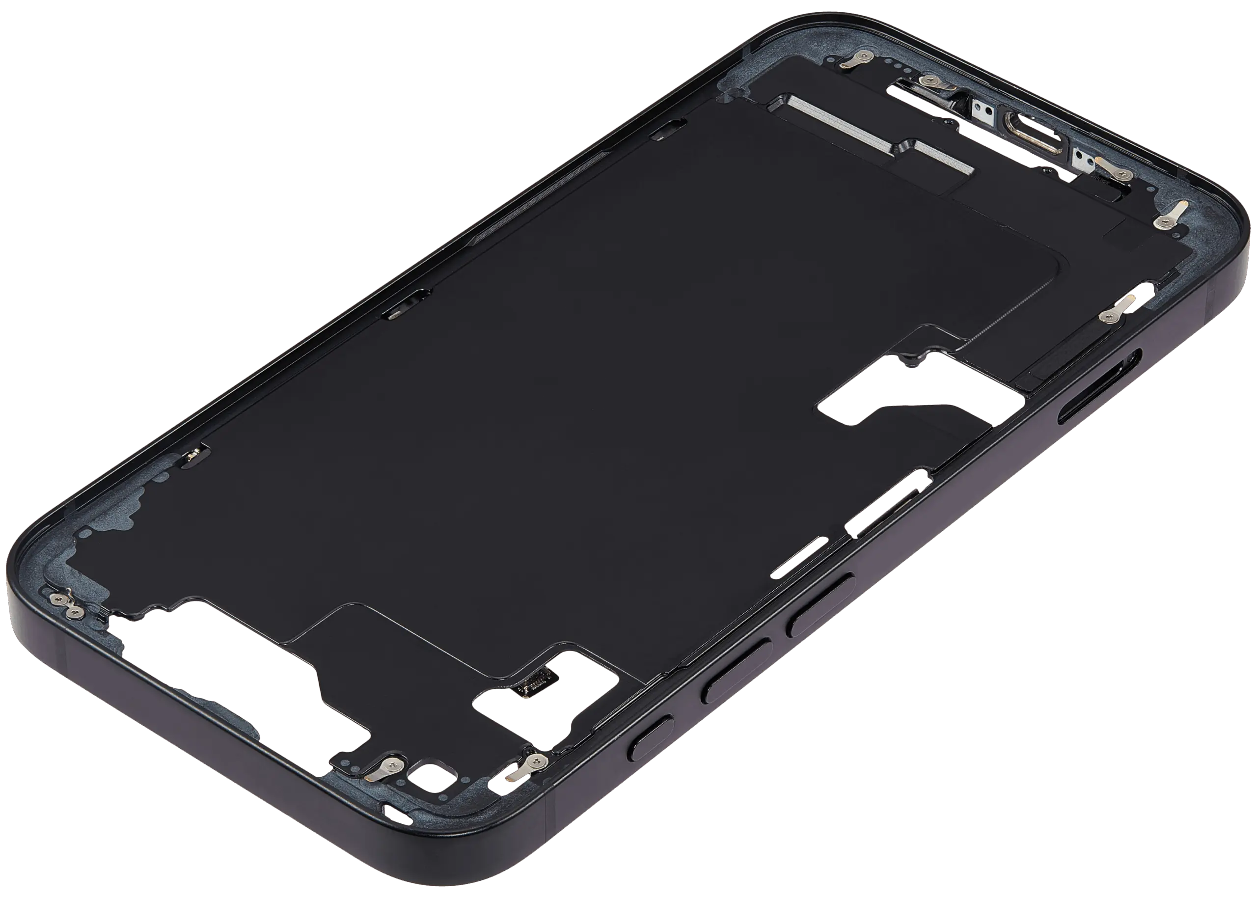 Mid-Frame Housing W/ Small Parts For iPhone 16e (EU / Global Version) (Used OEM Pull: Grade A) (Black) - Image 5