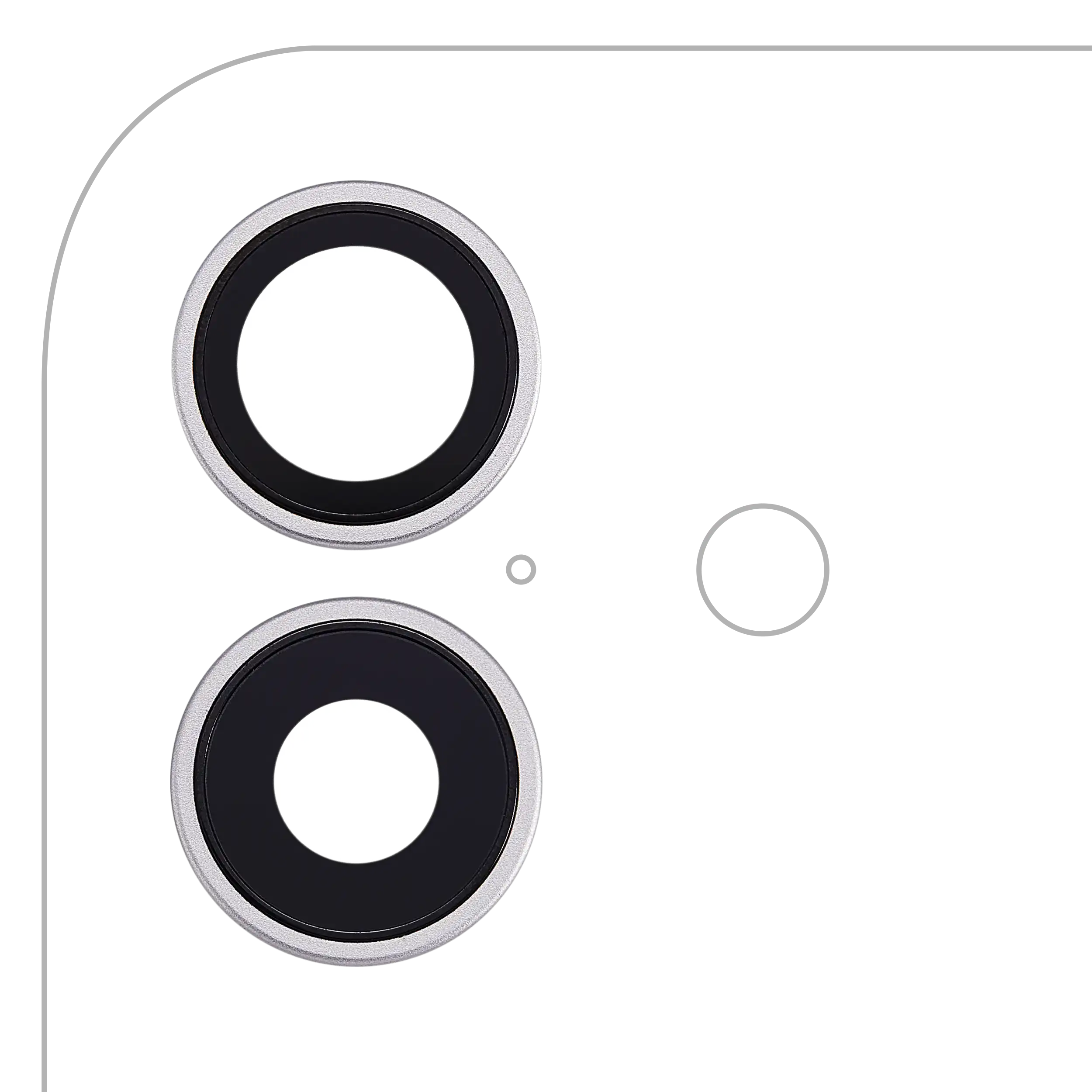 Back Camera Lens With Bracket & Bezel For iPhone 17 (Premium) (White) - Image 17