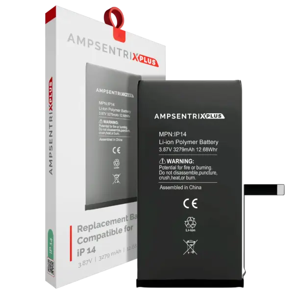 Replacement Battery For iPhone 14 (AmpSentrix Plus)