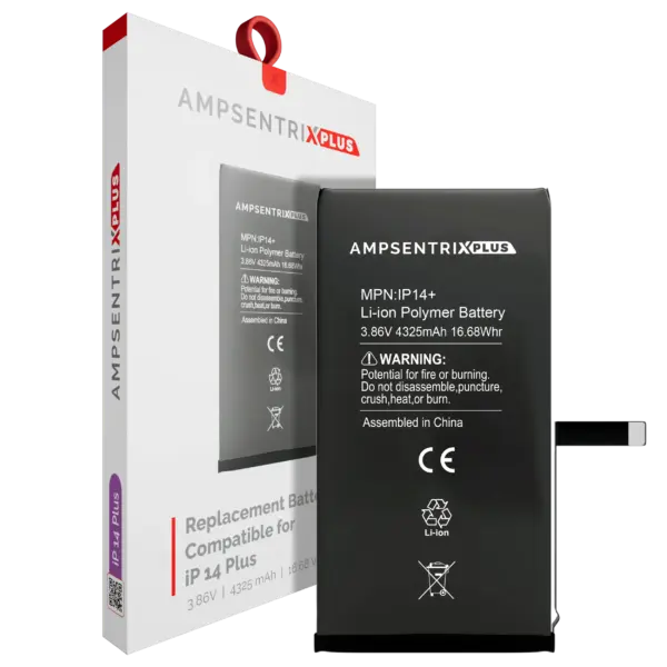 Replacement Battery For iPhone 14 Plus (AmpSentrix Plus)