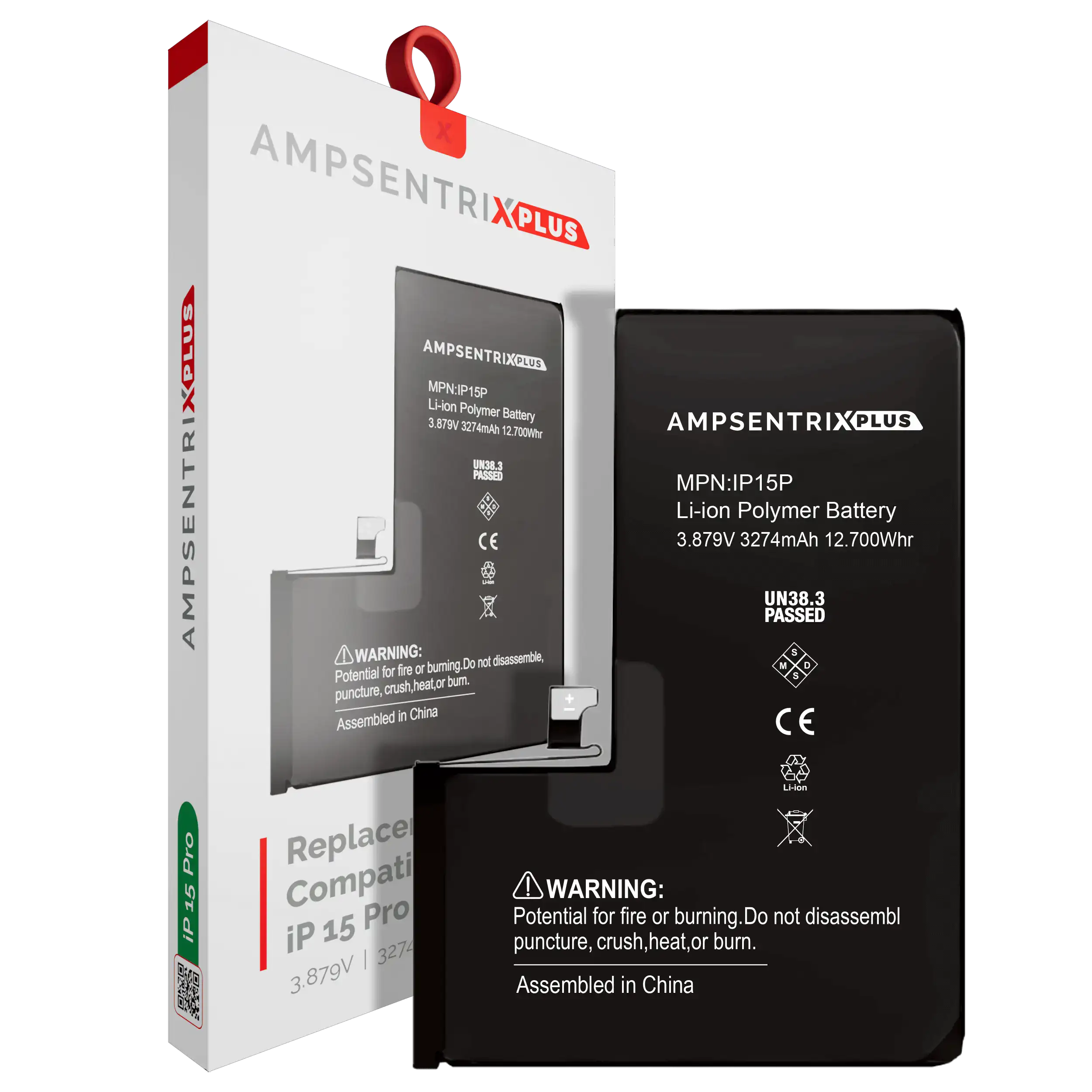 Replacement Battery For iPhone 15 Pro (AmpSentrix Plus) - Image 12