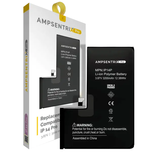 Replacement Battery For iPhone 14 Pro (AmpSentrix Pro)