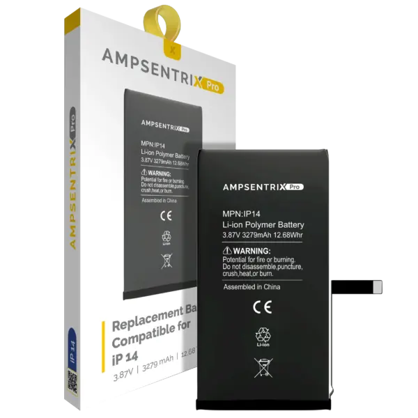 Replacement Battery For iPhone 14 (AmpSentrix Pro)