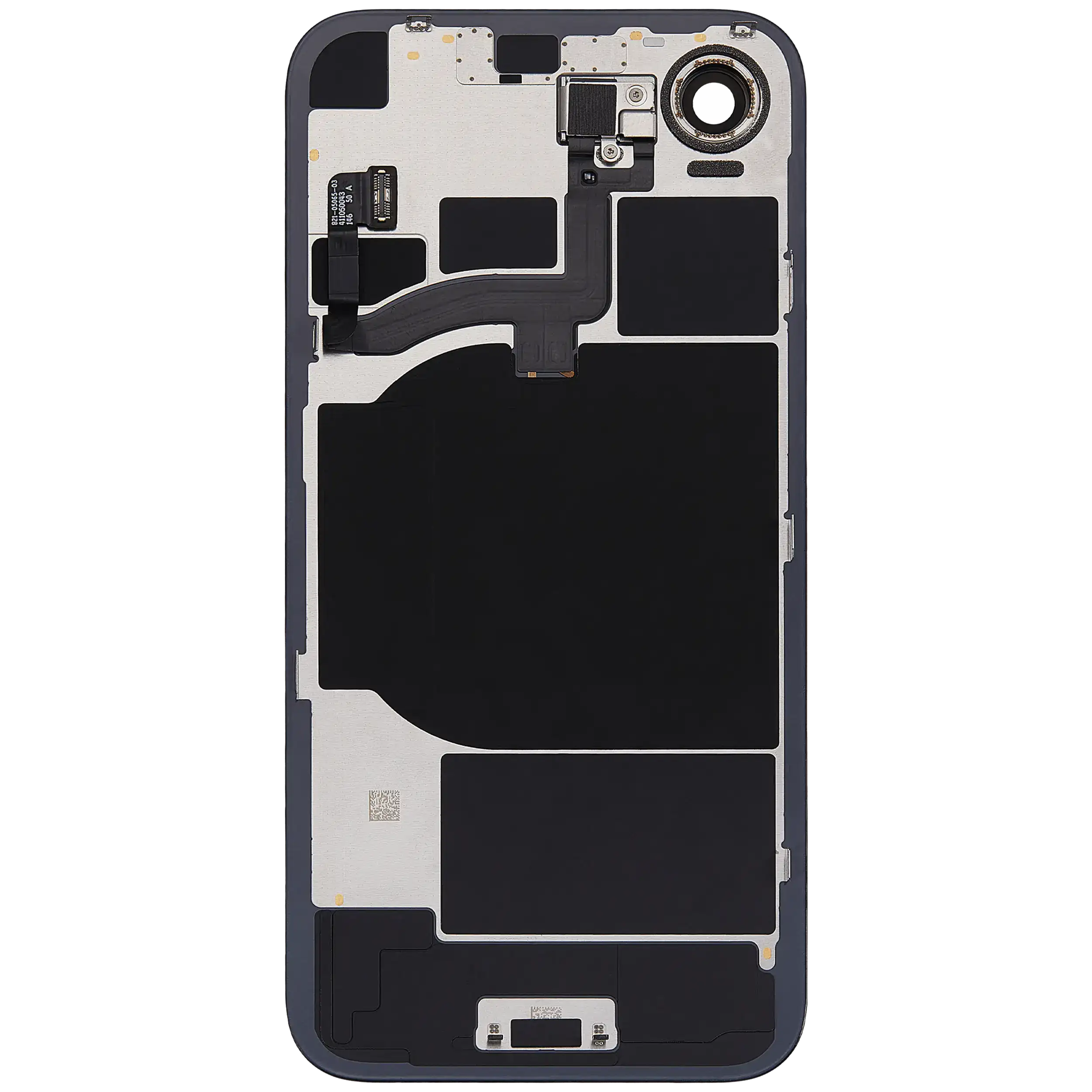 Back Glass w/ MagSafe Magnet & NFC & Flashlight Flex For iPhone 16e (Used OEM Pull: Grade B) (Black) - Image 18