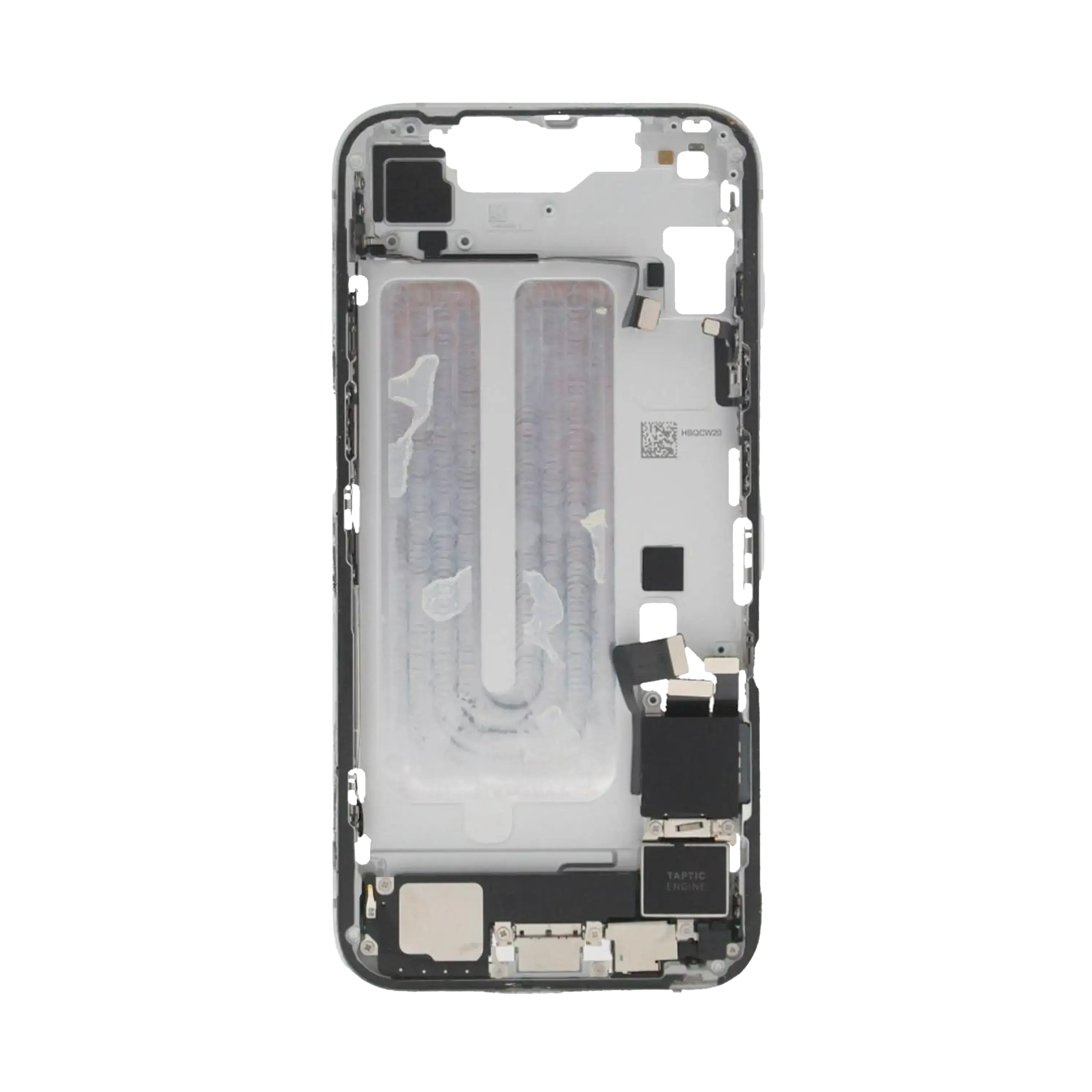 Mid-Frame Housing W/ Small Parts For iPhone 16e (EU / Global Version) (Used OEM Pull: Grade A) (White) - Image 4