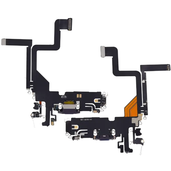 Charging Port Flex Cable For iPhone 14 Pro (Aftermarket Plus) (Deep Purple)