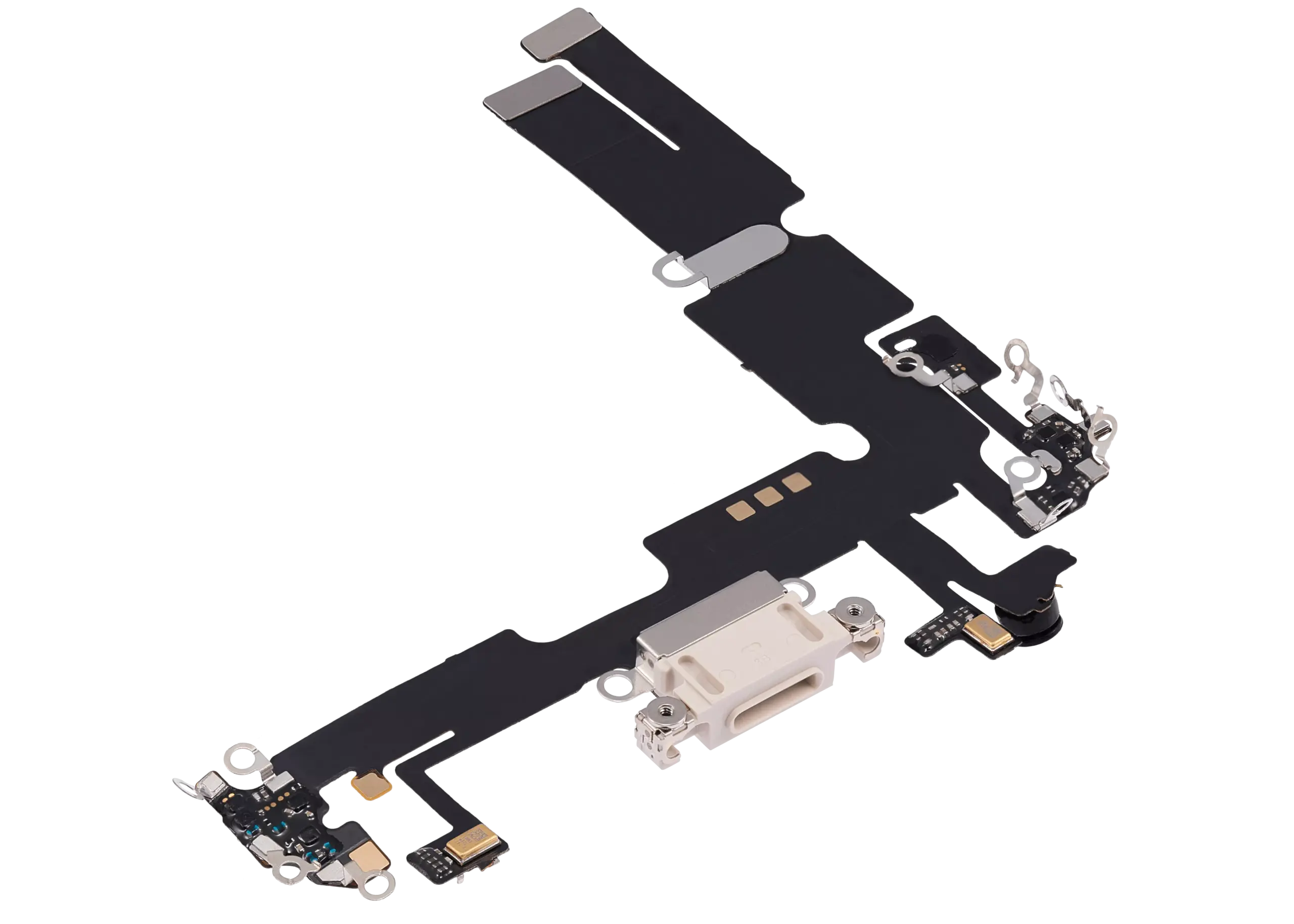 Charging Port Flex Cable For iPhone 14 Plus (Aftermarket Plus) (Starlight) - Image 13