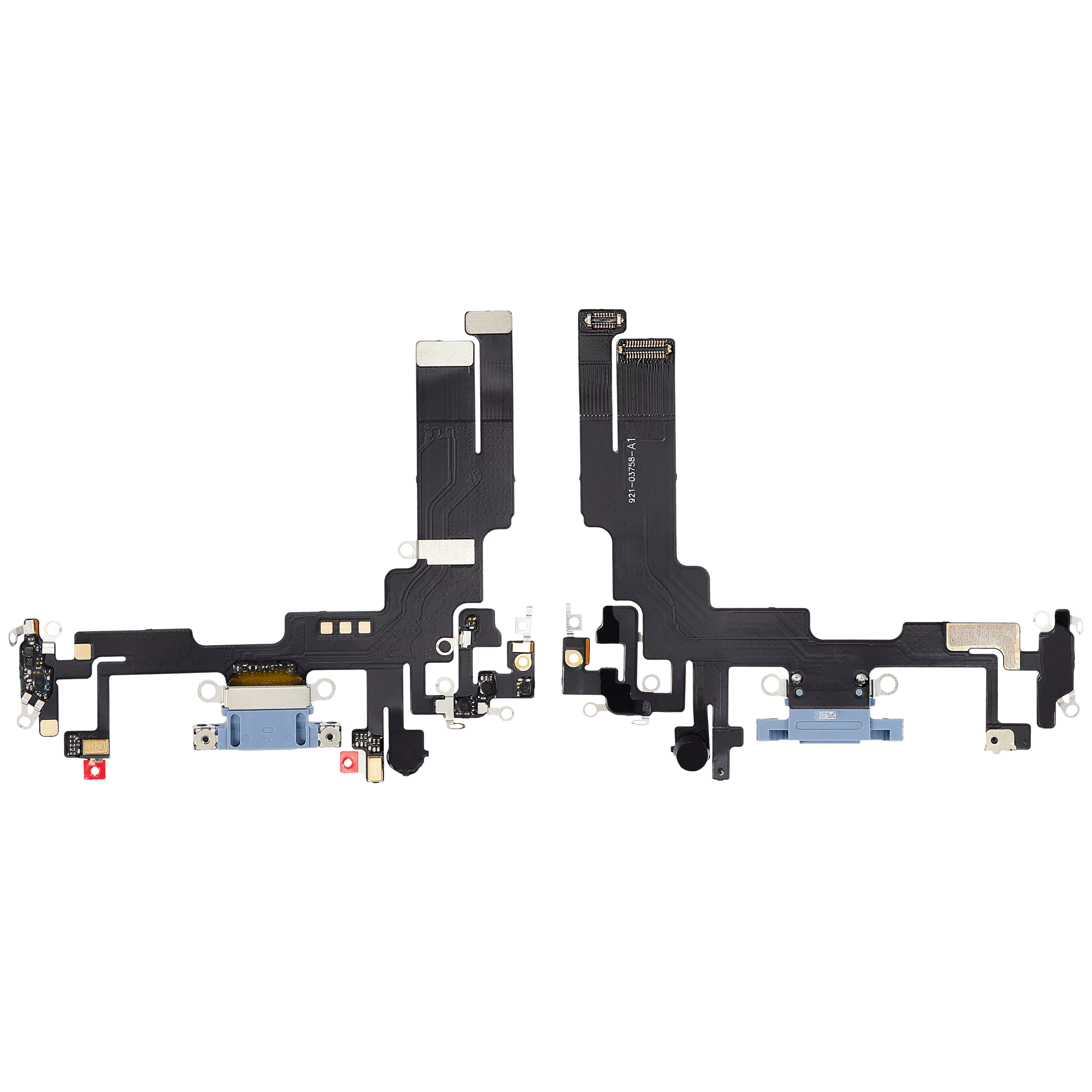 Charging Port Flex Cable For iPhone 14 (Aftermarket Plus) (Blue) - Image 21