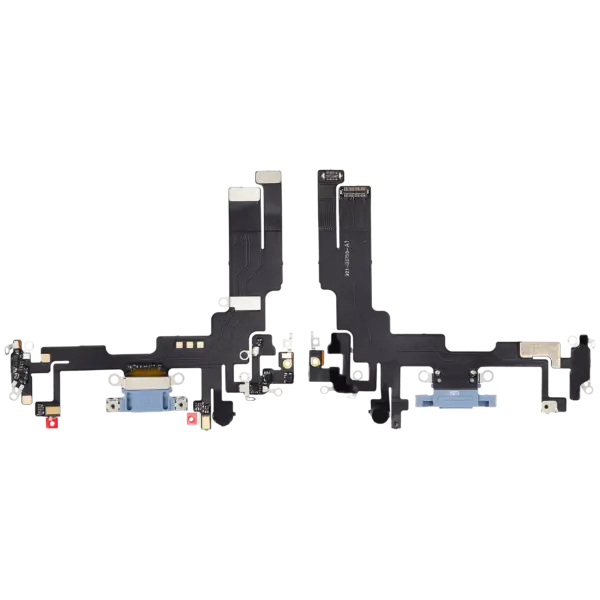 Charging Port Flex Cable For iPhone 14 (Aftermarket Plus) (Blue)