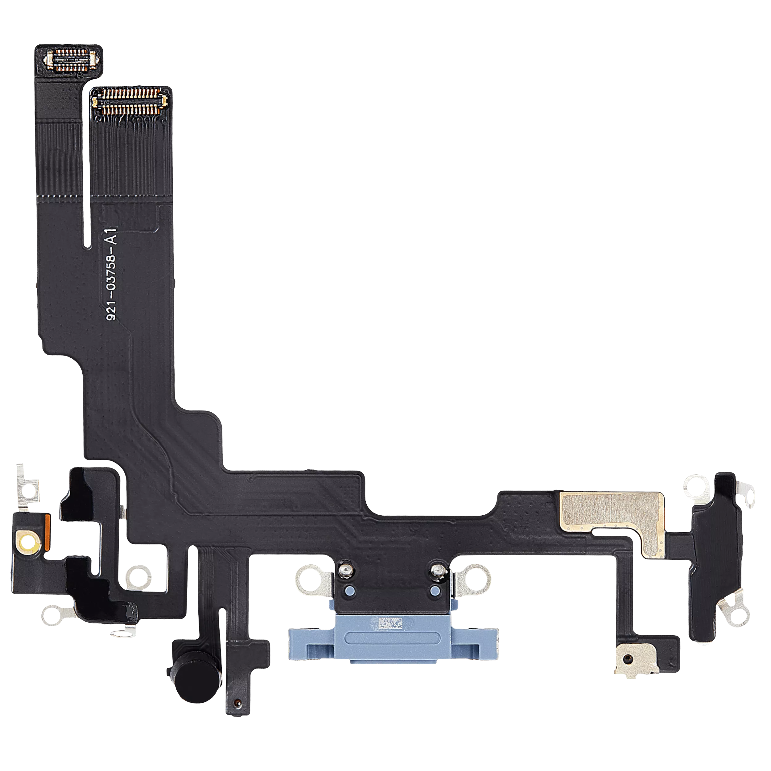 Charging Port Flex Cable For iPhone 14 (Aftermarket Plus) (Blue) - Image 2