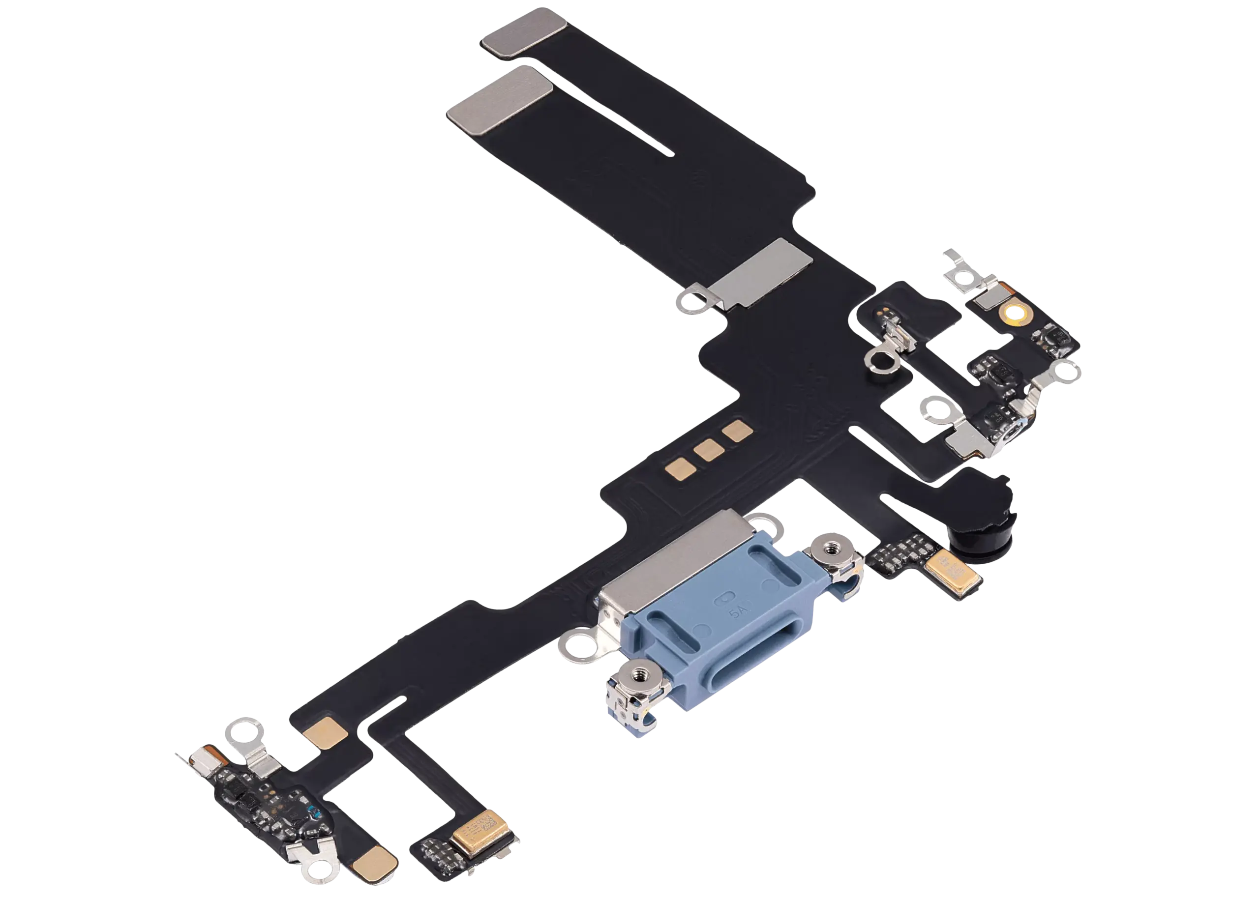Charging Port Flex Cable For iPhone 14 (Aftermarket Plus) (Blue) - Image 23