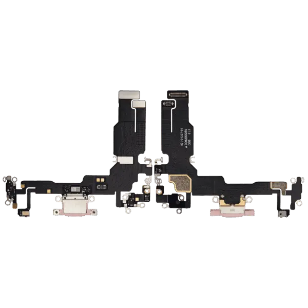 Charging Port Flex Cable For iPhone 15 (Premium) (Pink)