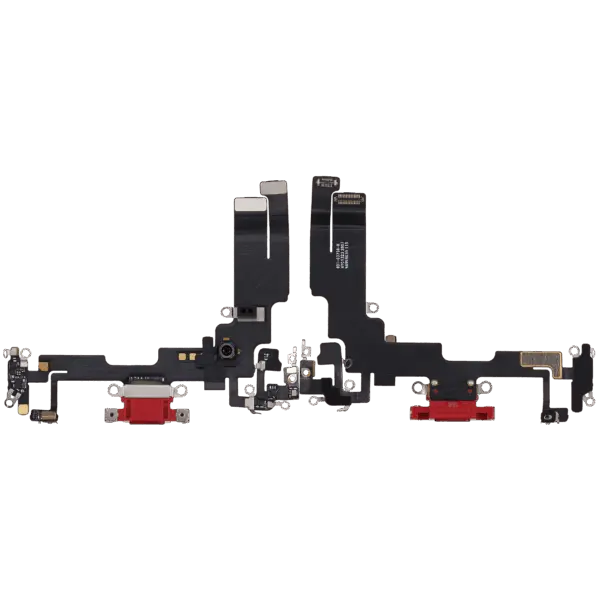 Charging Port Flex Cable For iPhone 14 (Used OEM Pull) (Red)