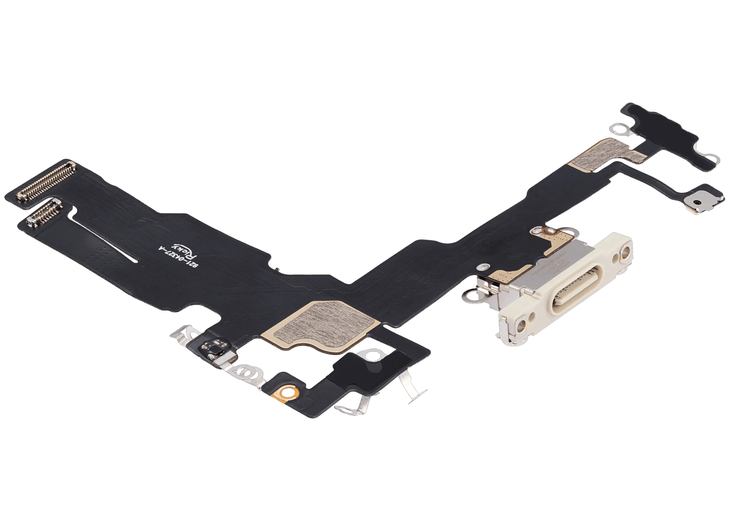 Charging Port Flex Cable For iPhone 15 (Aftermarket Plus) (Yellow) - Image 4