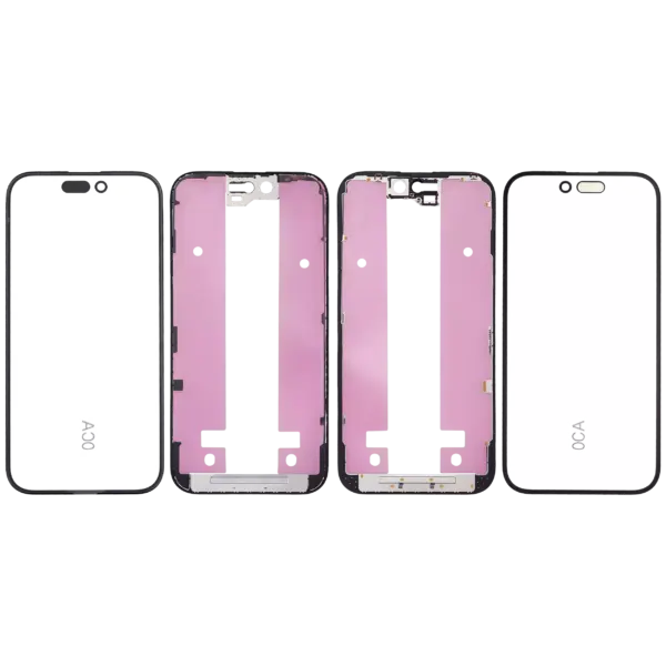 3 in 1 (Glass With OCA Pre-Installed + Frame) For iPhone 15 (OCA Master)