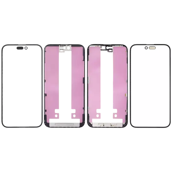 3 in 1 (Glass With OCA Pre-Installed + Frame) For iPhone 15 Plus (OCA Master)