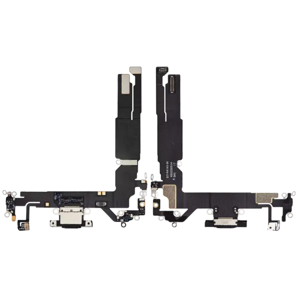 Charging Port Flex Cable For iPhone 16 (Premium) (Black)