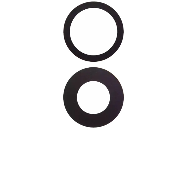 Back Camera Lens (Glass Only) With Adhesive For iPhone 16 / 16 Plus / 17 (2 Piece Set) (Aftermarket Plus) (10 Pack)