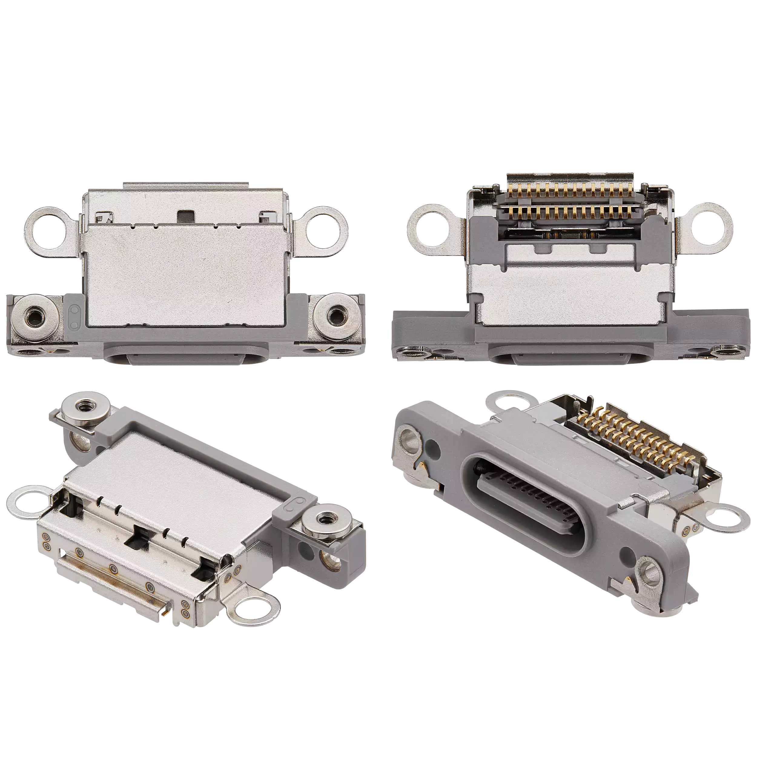 Charging Port Only For iPhone 16 Pro / 16 Pro Max (White Titanium) (10 Pack) - Image 47