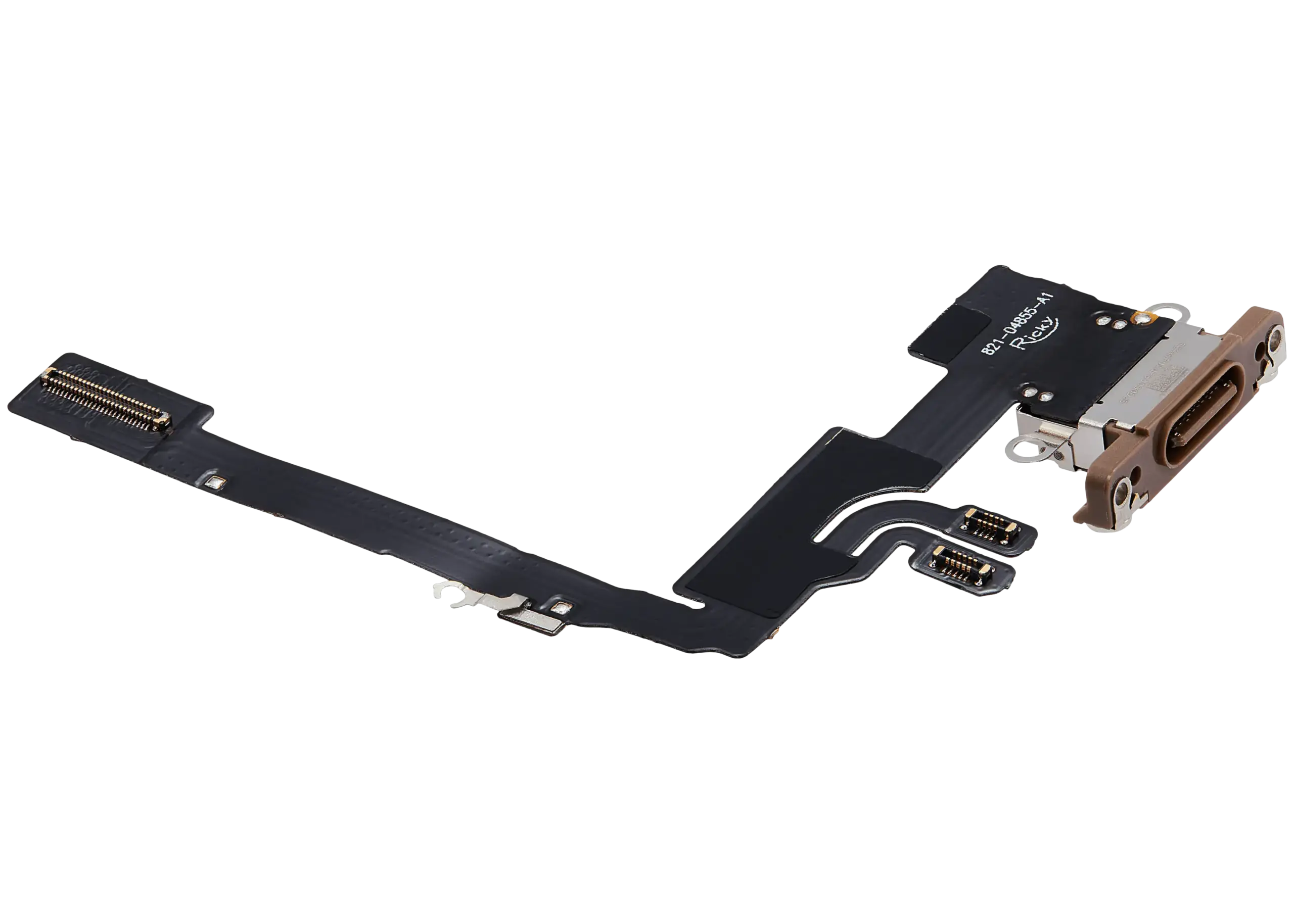 Charging Port Flex Cable For iPhone 16 Pro (Aftermarket Plus) (Desert Titanium) - Image 9