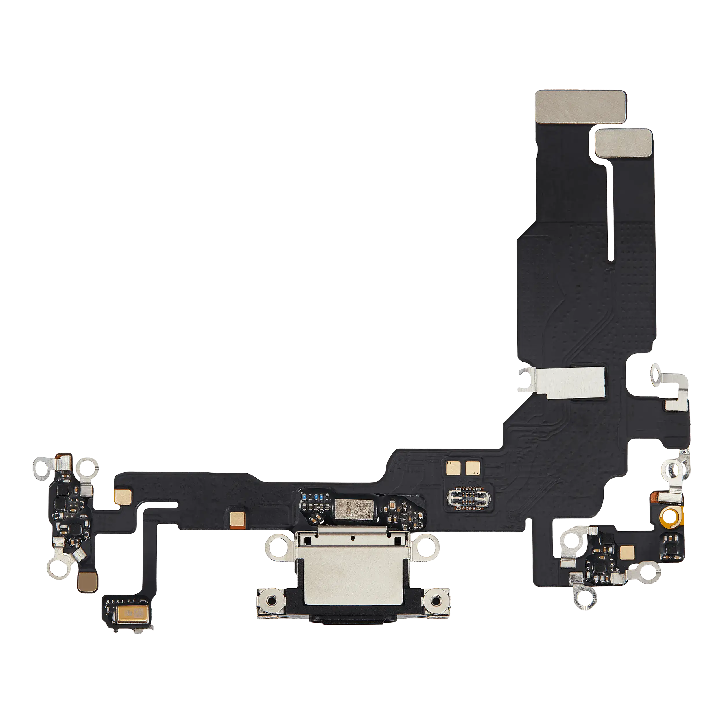Charging Port Flex Cable For iPhone 15 (Aftermarket Plus) (Black) - Image 10