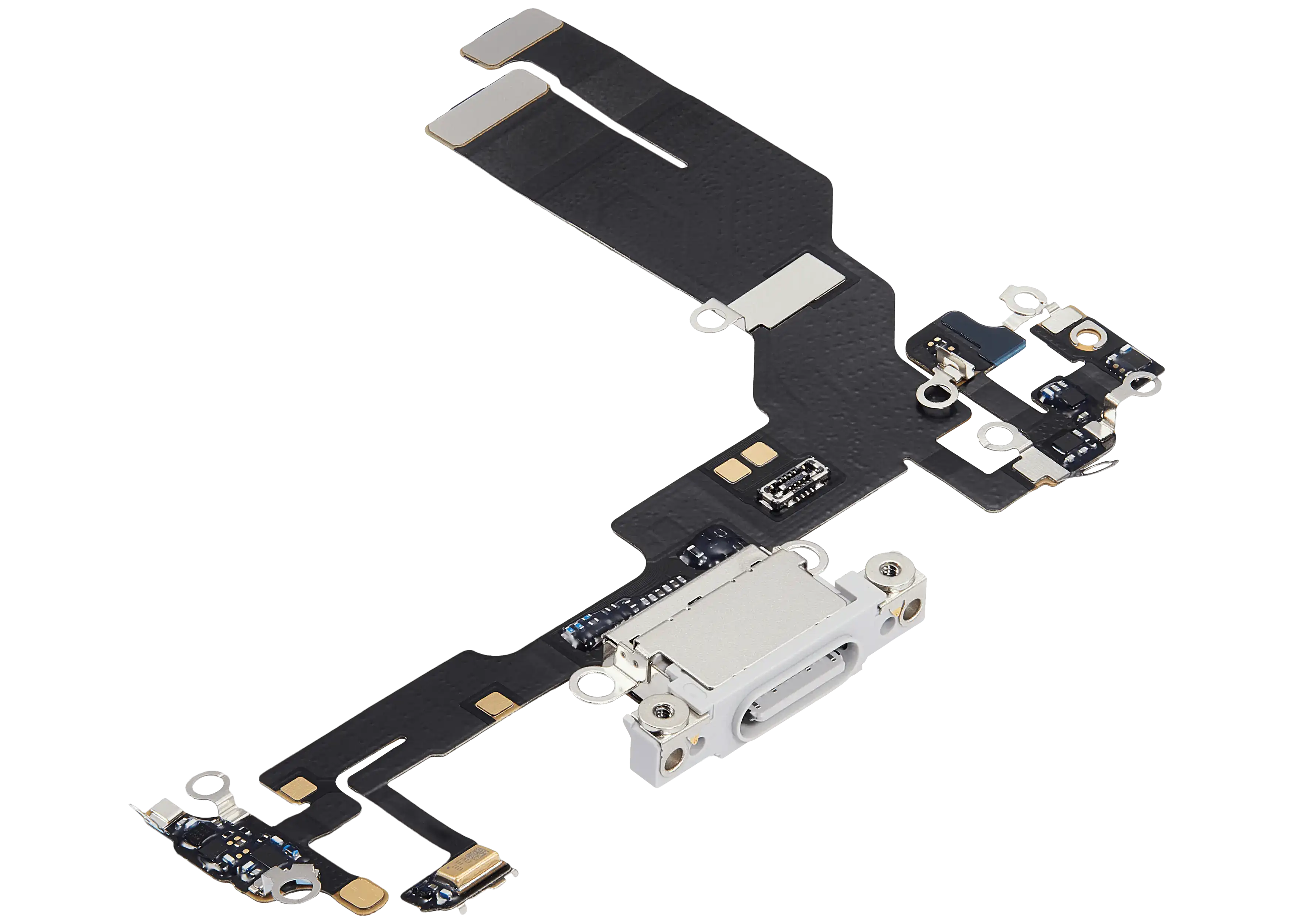 Charging Port Flex Cable For iPhone 16e (Premium) (White) - Image 25