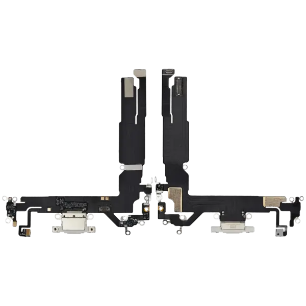 Charging Port Flex Cable For iPhone 16 (Aftermarket Plus) (White)