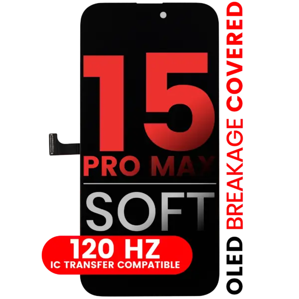 OLED Assembly For iPhone 15 Pro Max (Aftermarket PRO: XO7 Soft)