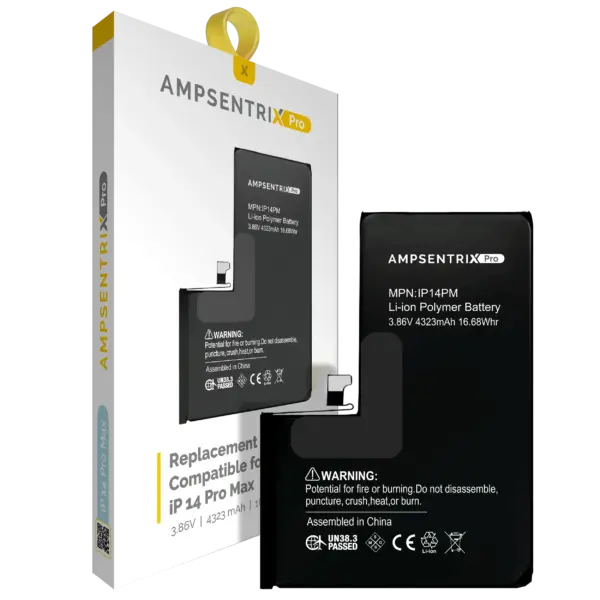 Replacement Battery For iPhone 14 Pro Max (AmpSentrix Pro)