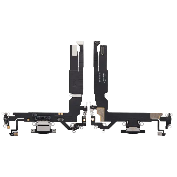 Charging Port Flex Cable Compatible For iPhone 17 (Premium) (Black)