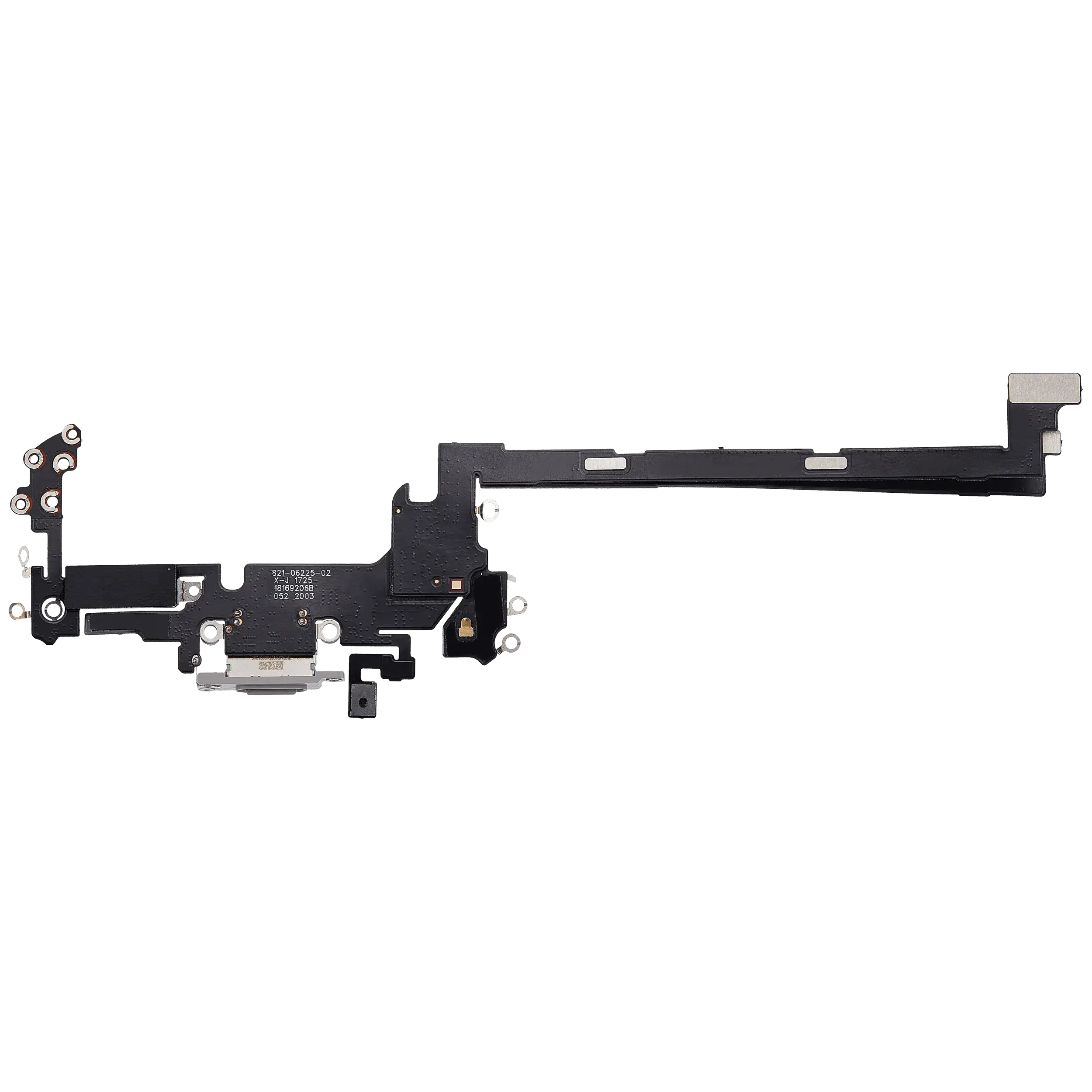Charging Port Flex Cable For iPhone 17 Pro (Aftermarket Plus) (US Version) (Silver) - Image 2