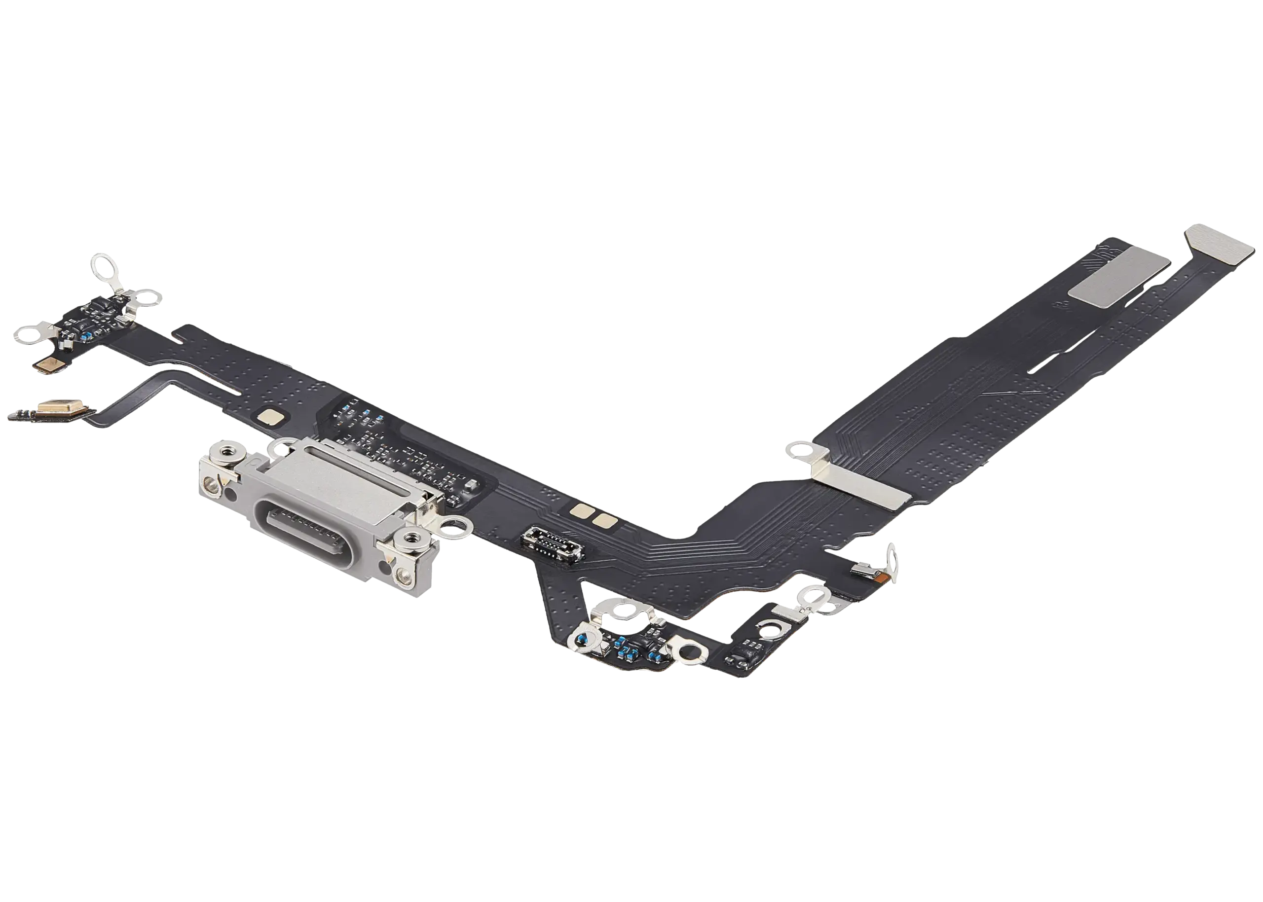 Charging Port Flex Cable For iPhone 17 (Aftermarket Plus) (White) - Image 9