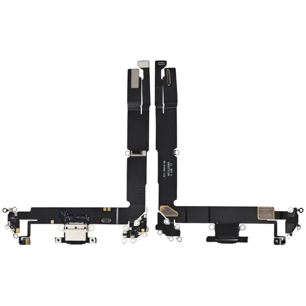 Charging Port Flex Cable For iPhone 16 Plus (Premium) (Black)