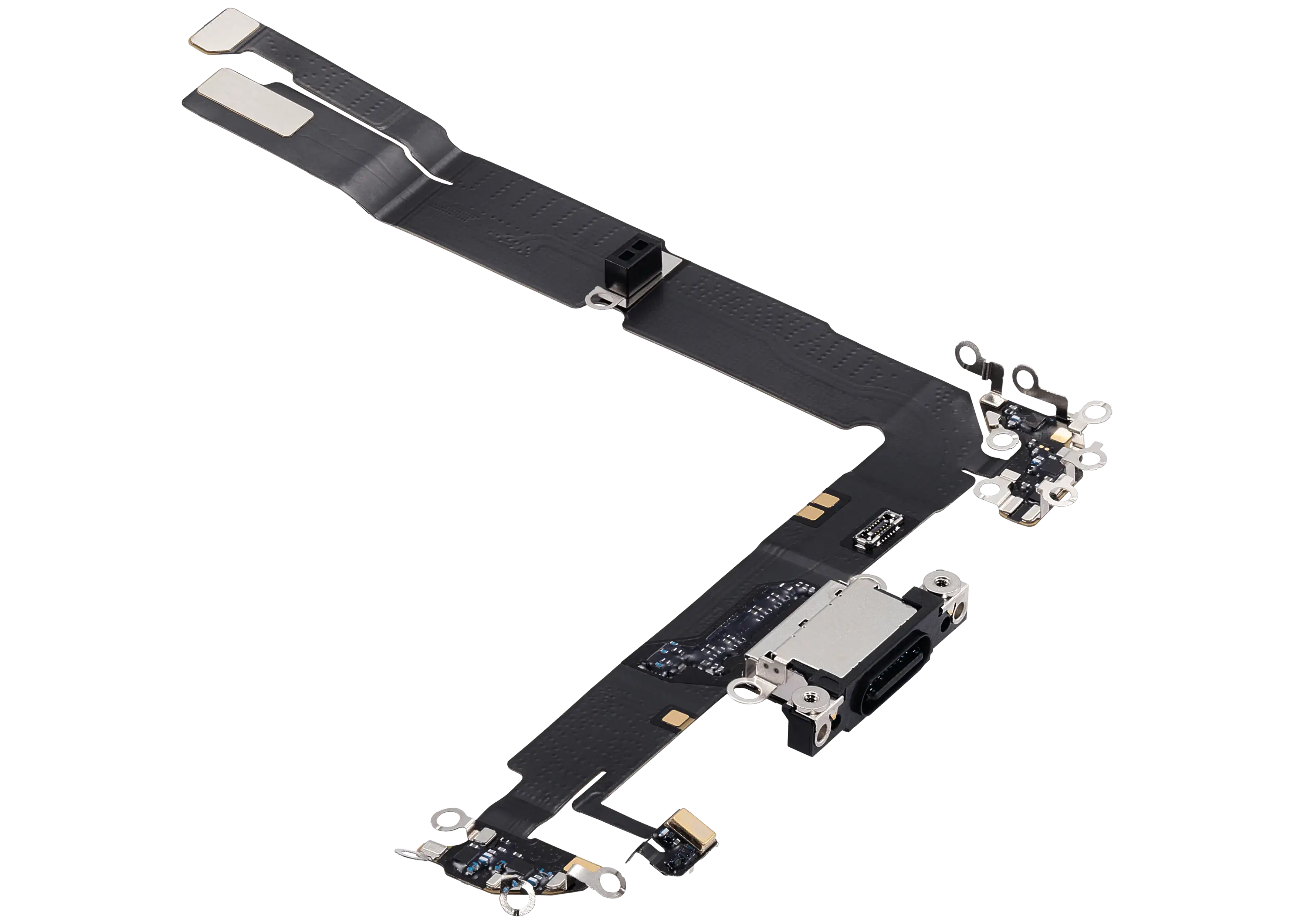 Charging Port Flex Cable For iPhone 16 Plus (Premium) (Black) - Image 9