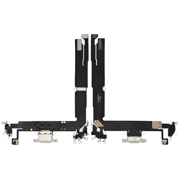 Charging Port Flex Cable For iPhone 16 Plus (Aftermarket Plus) (White)