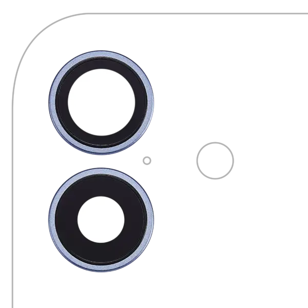 Back Camera Lens With Bracket & Bezel For iPhone 17 (Premium) (Mist Blue)