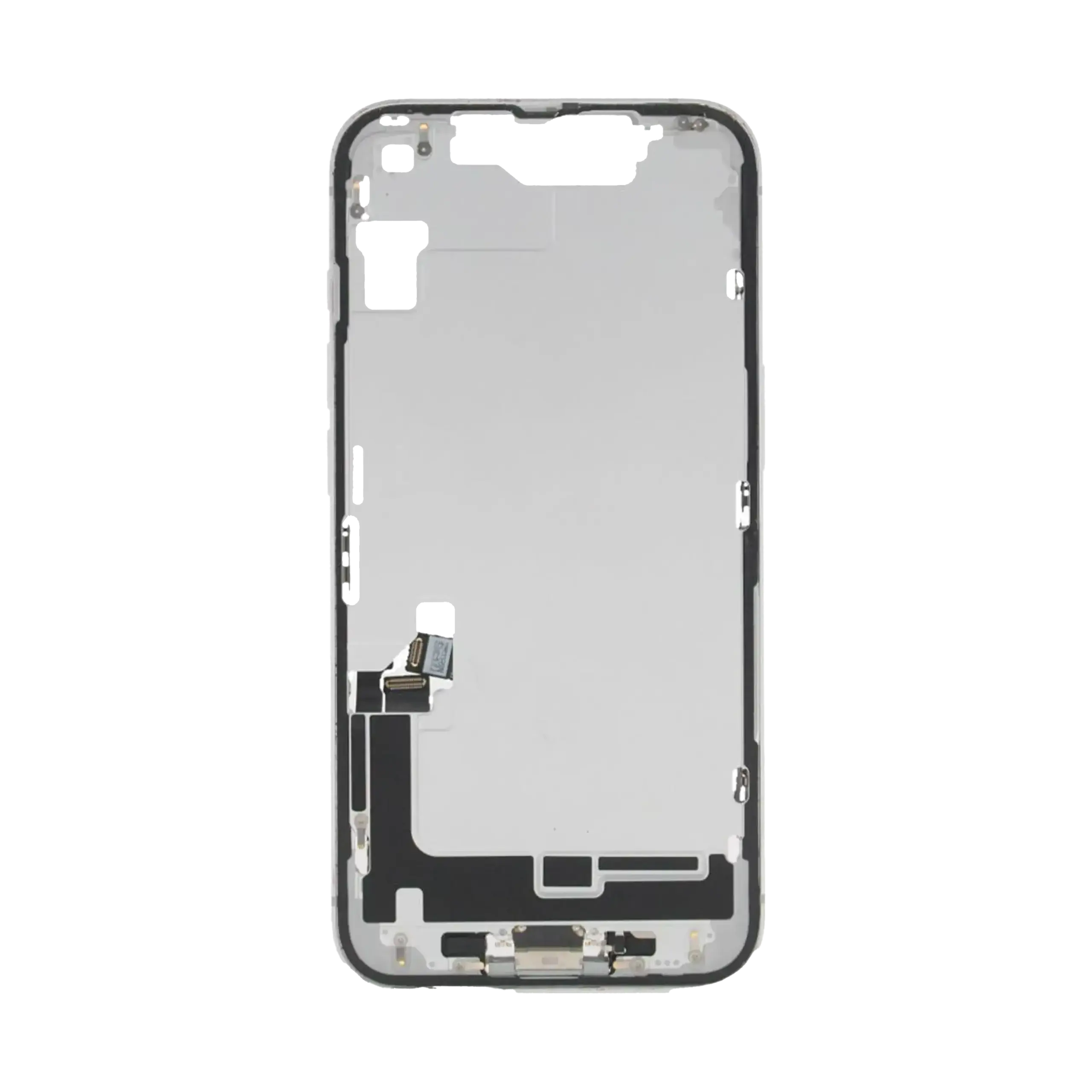 Mid-Frame Housing W/ Small Parts For iPhone 16e (EU / Global Version) (Used OEM Pull: Grade A) (White) - Image 3