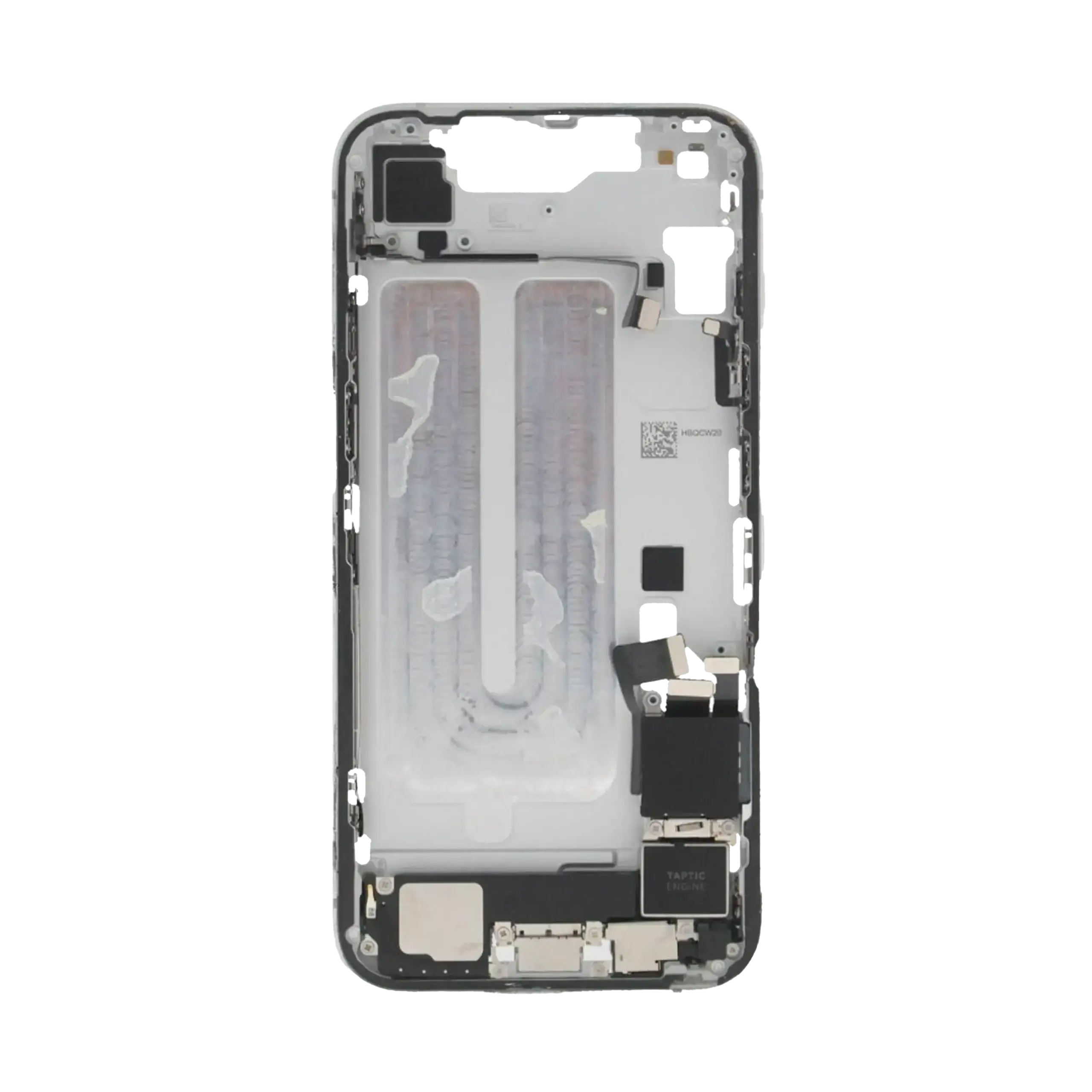 Mid-Frame Housing W/ Small Parts For iPhone 16e (EU / Global Version) (Used OEM Pull: Grade A) (White) - Image 6