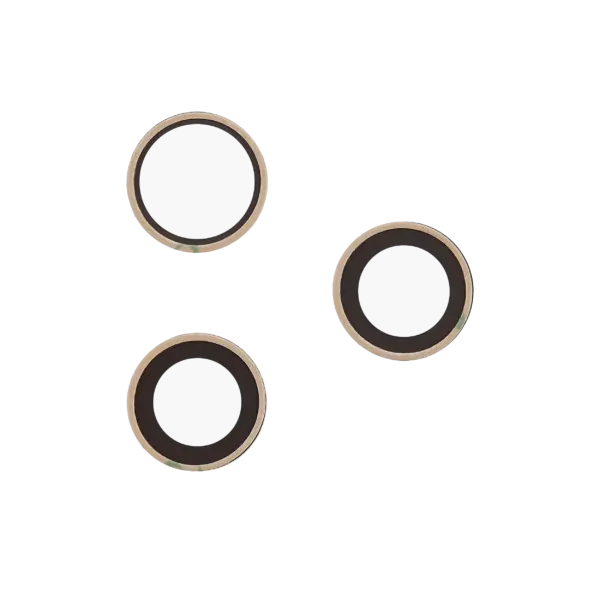 Back Camera Lens (Glass Only) With Adhesive For iphone 17 Pro / 17 Pro Max (3 piece set) (Real Sapphire) (Premium)