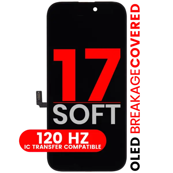 OLED Assembly Compatible For iPhone 17 (Aftermarket Pro: XO7 Soft) (120HZ)