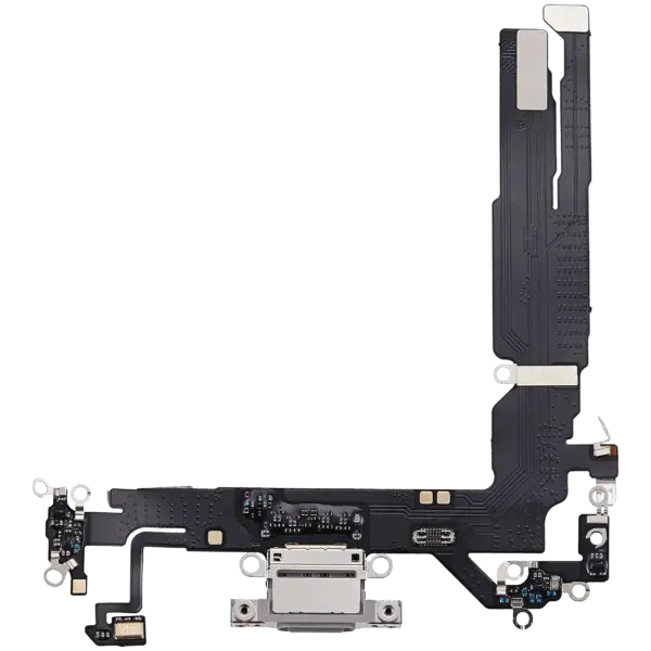 Charging Port Flex Cable For iPhone 17 (Aftermarket Plus) (White)