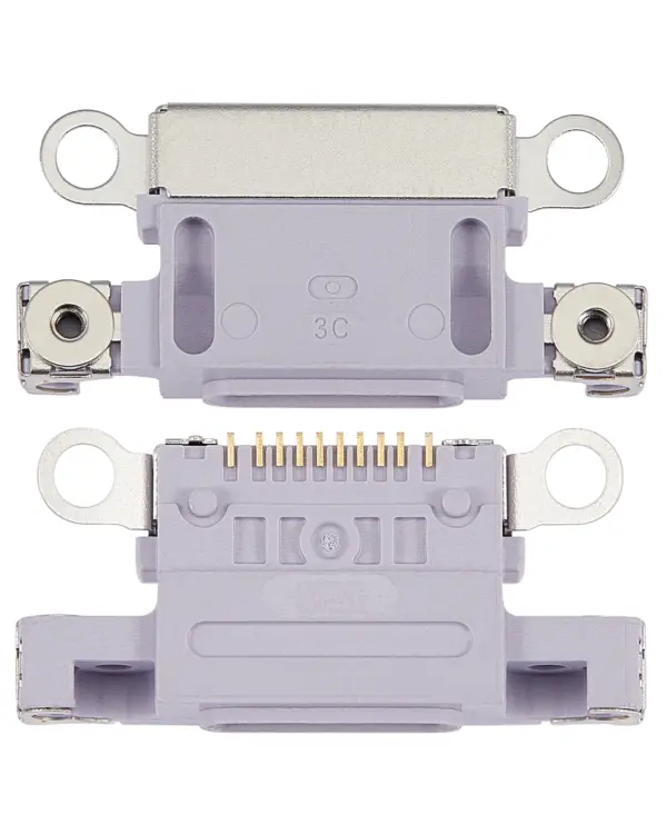 Charging Port Only For iPhone 14 / 14 Plus (Purple) (10 Pack)